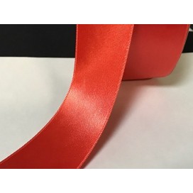 Ruban Satin Au Mètre En 40 mm Rouge Orangé Double Face A Coudre Pour La Décoration Et Loisirs Créatifs