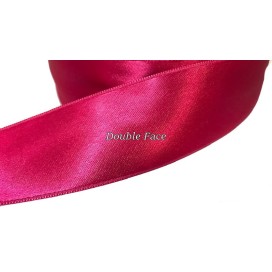 Ruban Satin Fuschia Large Au Mètre Double Face A Coudre Pour La Décoration Et Loisirs Créatifs