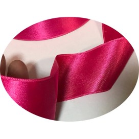 Ruban Satin Fuschia Large Au Mètre Double Face A Coudre Pour La Décoration Et Loisirs Créatifs