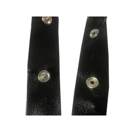 Bande Pressions Simili Cuir Noir Au Mètre