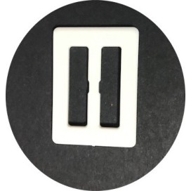 Boucle Ceinture Rectangle Blanche En 3 Cm A Coudre.