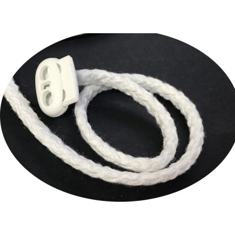 Cordon Fil Lacet Blanc Au Mètre Coton en 5 mm Tressé Pour Loisirs Créatifs Et Attaches