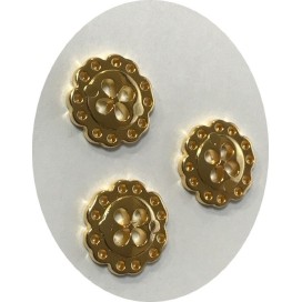 Bouton Doré Mètal Couture En 4 Trous Pour Customisations De Vetements