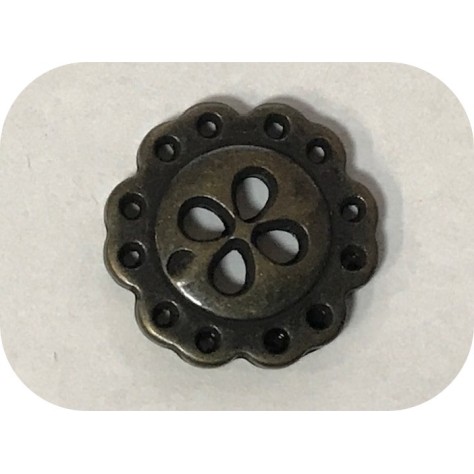 Bouton Bronze Mètal Couture En 4 Trous Pour Customisations De Vetements