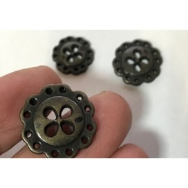 Bouton Bronze Mètal Couture En 4 Trous Pour Customisations De Vetements