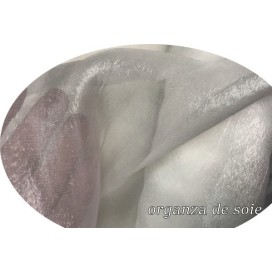 Tissu Organza De Soie Blanc Au Mètre Couture.