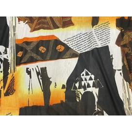 Tissu Résille Imprimée Extensible au Mètre