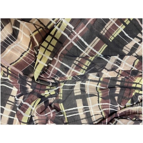Tissu Résille Imprimée Extensible au Mètre