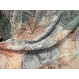 Tissu Résille Imprimée Extensible au Mètre