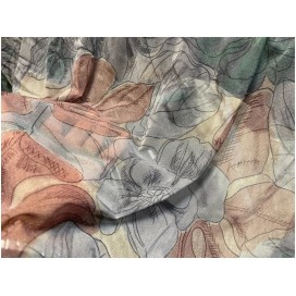 Tissu Résille Imprimée Extensible au Mètre