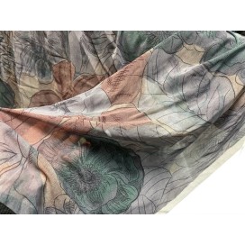 Tissu Résille Imprimée Extensible au Mètre