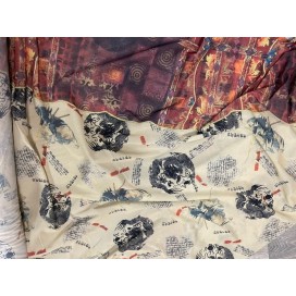 Résille Tulle Imprimée Extensible au Mètre