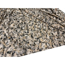 Résille Tulle Imprimée Fleurs Extensible au Mètre