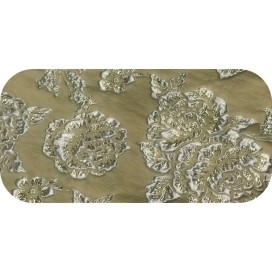 Tissu Brocart Au Mètre De Luxe En Motifs Fleurs Doré Or Imprimés Et En Relief Lurex Or Pour Robes, Tailleurs Et Caftans