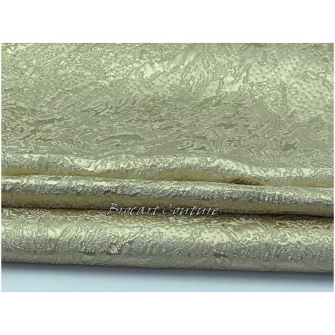Tissu Brocart Au Mètre Couture Doré Or Pour Robes, Tailleurs Et Caftans