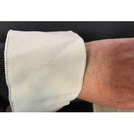 Bord-Cote En Bande de Tissu Maille Noir Pour Poignée Manche et cols