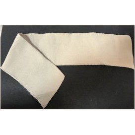 Bord-Cote En Bande de Tissu Maille Noir Pour Poignée Manche et cols