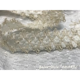 Galon Style "Chanel" Au Mètre  Ivoire Au Mètre En 20 mm Couture