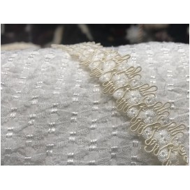 Galon Style "Chanel" Au Mètre  Ivoire Au Mètre En 20 mm Couture