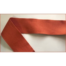 Ruban Sergé Brique Au Mètre En Grande Largeur De 4,5 Cm En Coton  A Coudre Pour Loisirs Créatifs Et Décorations.