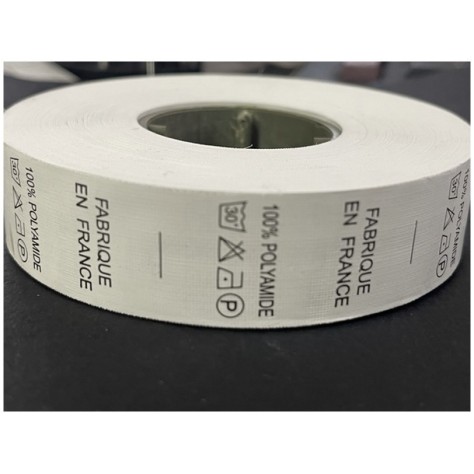 Etiquettes De Vêtements " 100 % Polyamide " x  Par 800 Pièces A Coudre De Composition Textile , Contexture.