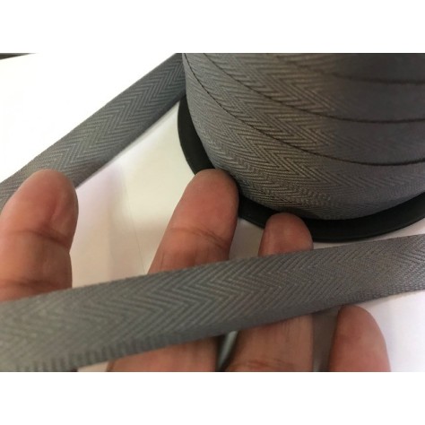 Talonnette Gris Perle Au Mètre.