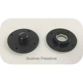 Bouton Pressions Noir En 22 mm Couture