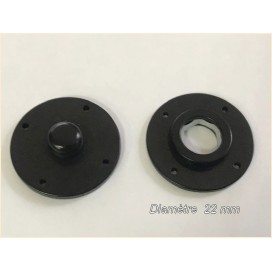 Bouton Pressions Noir En 22 mm Couture