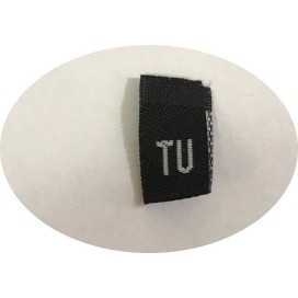 Etiquette De Vêtements Blanches " Tailles Unique " Par 100 Pièces  Découpées A Coudre, Contexture Pour Confection.