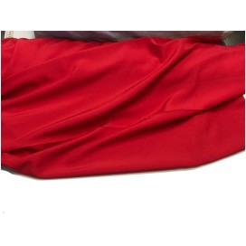 Tissu Envers Satin Rouge Au Mètre Uni En Grande Largeur