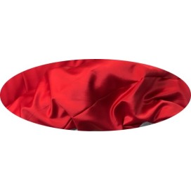 Tissu Envers Satin Rouge Au Mètre Uni En Grande Largeur