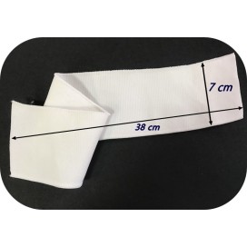 Band pour Bas de Blousons Et Manche de Tissu Maille Blanc Pour Poignée, et cols