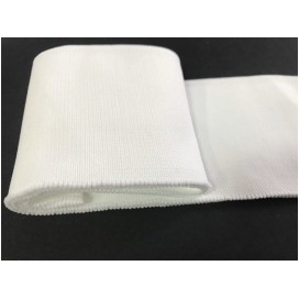 Band pour Bas de Blousons Et Manche de Tissu Maille Blanc Pour Poignée, et cols