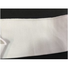 Band pour Bas de Blousons Et Manche de Tissu Maille Blanc Pour Poignée, et cols