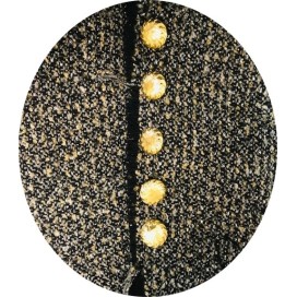 Bouton Doré Métal Style Chanel Couture Diamètre 27 mm.