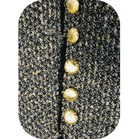 Bouton Doré Métal Style Chanel Couture Diamètre 27 mm.