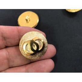 Bouton Doré  Style " Cartier " Couture Diamètre 25 mm.