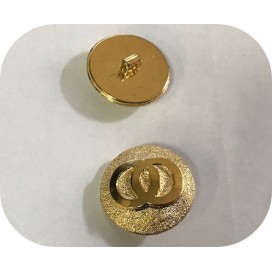 Bouton Doré  Style " Cartier " Couture Diamètre 25 mm.