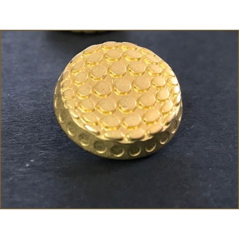 Bouton Doré Mat Style Chanel Couture Diamètre 22 mm.