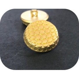Bouton Doré Mat Style Chanel Couture Diamètre 22 mm.