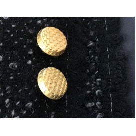 Bouton Doré Mat Style Chanel Couture Diamètre 22 mm.