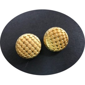 Bouton Doré Mat Style Chanel Couture Diamètre 22 mm.