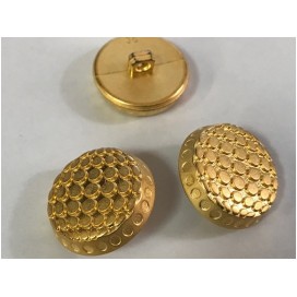 Bouton Doré Mat Style Chanel Couture Diamètre 22 mm.