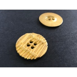 Bouton Doré Métal 4 Trous Pour Blazer Et Customisations de De Vetements