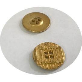 Bouton Doré Métal 4 Trous Pour Blazer Et Customisations de De Vetements