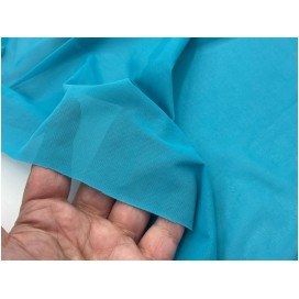 Tulle Elastique, Résille Lycra Turquoise au Mètre  Pour Justaucorps, Prix Dégressifs