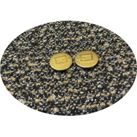 Bouton Doré Métal Stylé Couture Diamètre 25 mm.