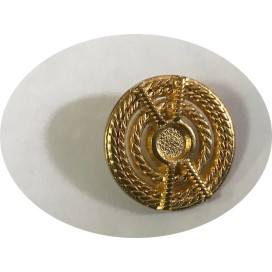 Bouton Doré Métal Stylé Marin Couture Diamètre 18 mm.