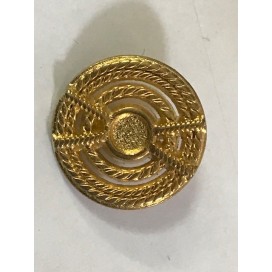 Bouton Doré Métal Stylé Marin Couture Diamètre 18 mm.