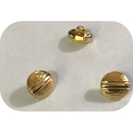 Bouton Doré Mètal Couture en Diamètre 14 mm